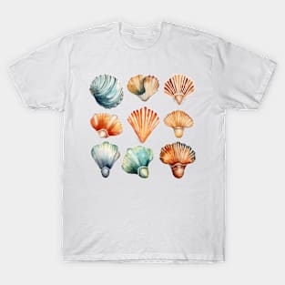 Seashells Watercolor T-Shirt